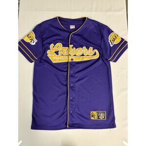 Ultra Game Men’s NBA Official LA Lakers Short Sleeve Mesh Jersey Size Small